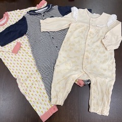 80サイズ　オーバーオール　おまけ付き