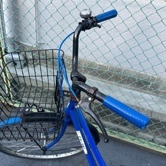 自転車　青の画像
