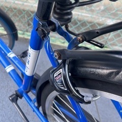 自転車　青の画像