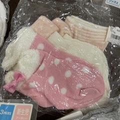 新生児用　ミトン　靴下7-9センチの画像