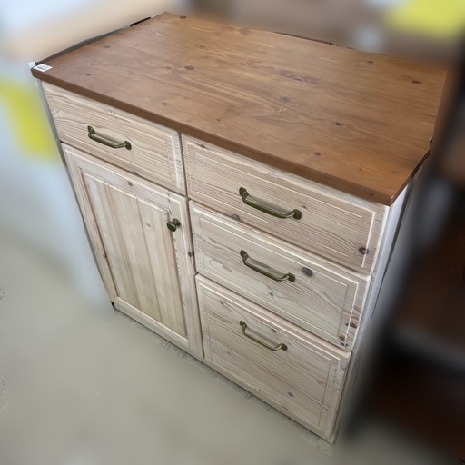 J3231 現行販売品 良品 NITORI ニトリ シナモ 80 キッチンカウンター レンジボード レンジ台  フレンチカントリー調 パイン材 キッチンカウンター レンジボード レンジ台 クリーニング済み