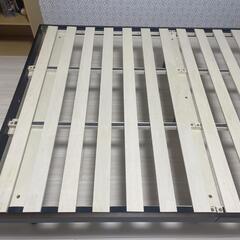 【受付終了】すのこベッド(組み立て式)　ダブルサイズの画像