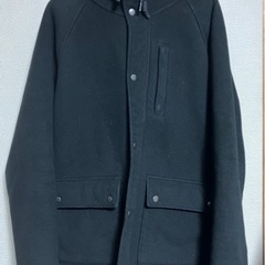 ユニクロ　コート黒　メンズL