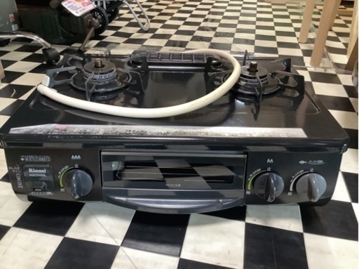 【リサイクルサービス八光】2014年製  Rinnai 都市ガス用 ガステーブルRT31NHS-L ブラック