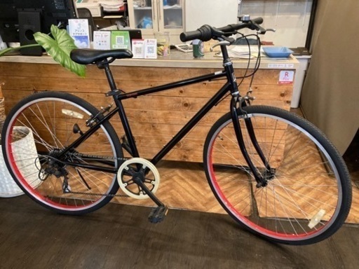 【チェーン新品！26インチクロスバイク】6段変速　ブラック