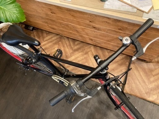 【チェーン新品！26インチクロスバイク】6段変速　ブラック
