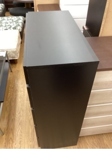 KL-76【新入荷　アウトレット】絶対満足価格　ハイチェスト　黒×グレー