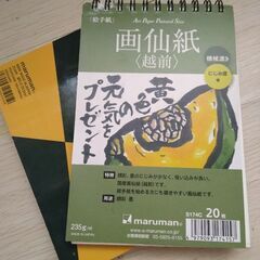 スケッチブックと絵手紙葉書