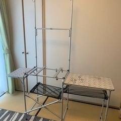 野外用キッチンテーブル