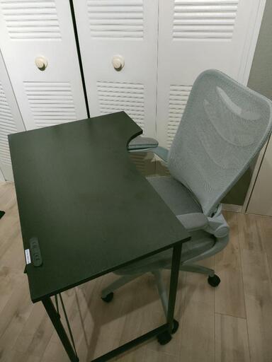 家具 オフィス用家具 机　キャスター　コンセント付き