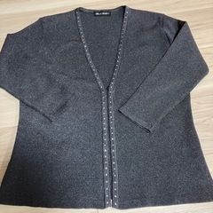 ラメ入りスパンコール付きカーディガンの画像