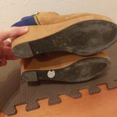 これからの季節にいかがですか？月末処分予定です！ツートーンカラーショートブーツLの画像