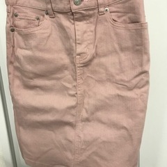 あげます！ピンクストレッチジーンズスカート新品未着用