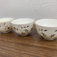 【差し上げます】 雅山窯　湯呑　和食器　茶器　煎茶器　3客の画像