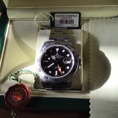 極美品　ロレックス　エクスプローラー２  ２１６５７０  黒文字盤　自動巻　程度極上の画像