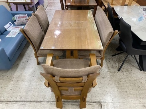 【愛品館 江戸川店 ダイニングセット】shirakawa（株式会社シラカワ）ワイドダイニングテーブル5点セット ID:152-008934-007