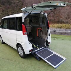 ★【スペーシア車椅子移動車 ・レーダーブレーキサポート装着車】スマートキー2本・ナビ・TV・ETC・★の画像