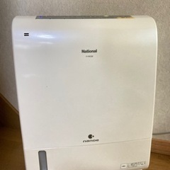 差し上げます★ナノイー　ナショナル　空気清浄機　加湿は✖️