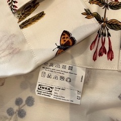 IKEAイケア カーテン未使用　タッセル付き 幅145cm×丈247cm前後 2枚1setの画像