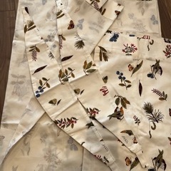 IKEAイケア カーテン未使用　タッセル付き 幅145cm×丈247cm前後 2枚1setの画像