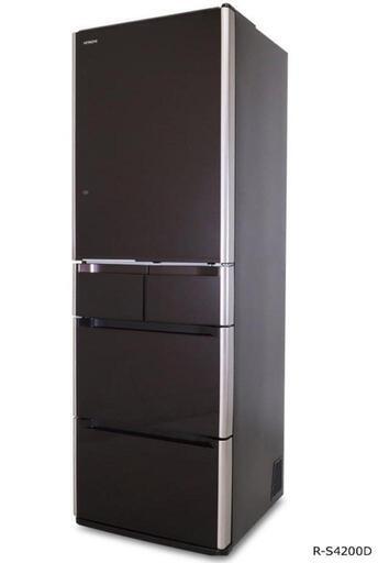 【23区内配送可能、江東区より出品】日立 415L 5ドア冷蔵庫 幅60cm  R-S4200D 2014年製【12月28日29日限定】