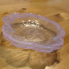 桜　ガラス皿　２枚の画像