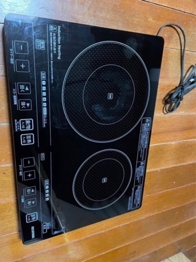 IHコンロ2口　美品