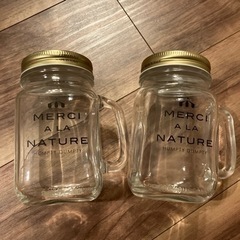 【新品未使用】かわいい空き瓶2つセット
