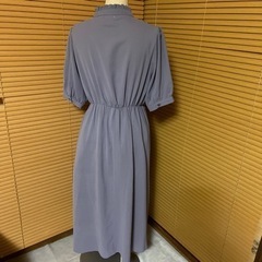 【人気】チャイナ風ワンピース 紫💜💜💜の画像