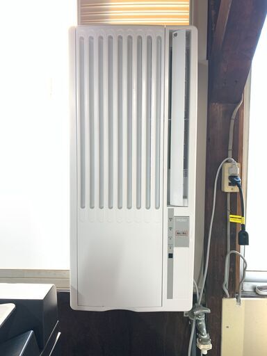 【直接引取限定】ハイアール窓用エアコン2021年製（ノンドレン／窓枠付き）
