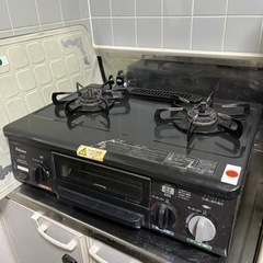 2口ガスコンロ（2口共安全装置付き）