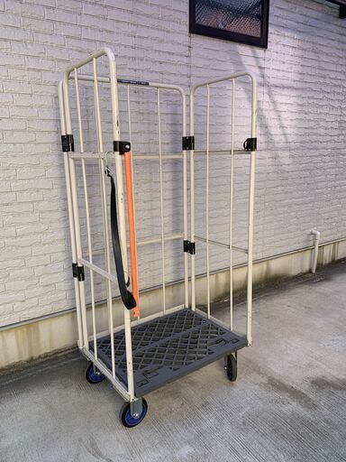 クレカ決済可【直接引取限定1月21日まで】 かご台車　幅84 x 奥行き60 x 高さ 170  （在庫2台）