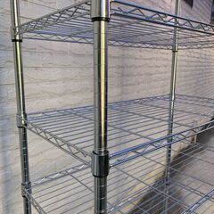 【お引取限定／在庫3台】ルミナス互換 メタルルラック幅90×奥行46×高さ180cm（ポール径25mm）の画像