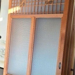古民家　建具　ゆらゆらガラス　レトロ　アンティーク　型板ガラス　すりガラス　昭和の画像