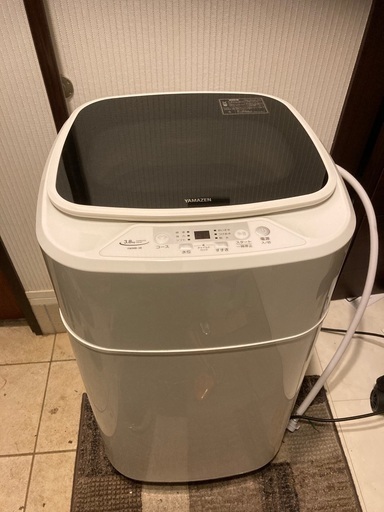 【お値下げ】【美品】山善　小型全自動洗濯機 3.8kg　YWMB-38(W)　2021年式