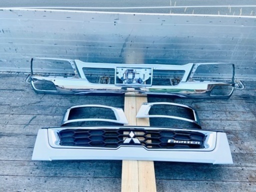 ベストワンファイター❗️純正メッキバンパー・メッキベゼル・メッキグリル3点セット難あり❗️