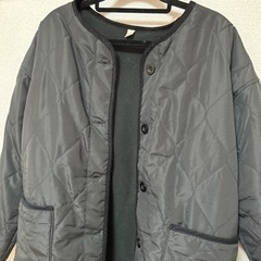 r.p.s キルティングコート　黒　フリーサイズの画像