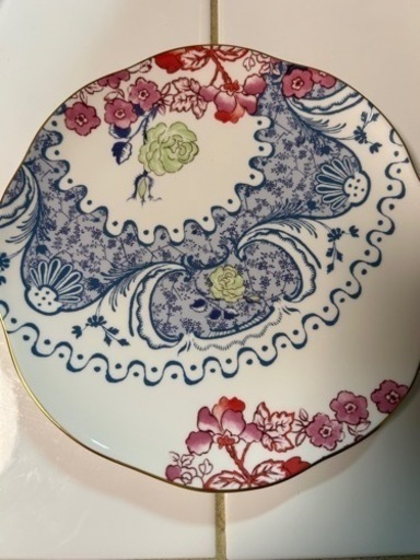 WEDGWOOD バタフライ ブルーム　プレート21cm　4枚(絵変わり)セット