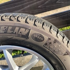 エスティーロ　日産純正　アルミホイール　スタットレスタイヤ　ノートの画像