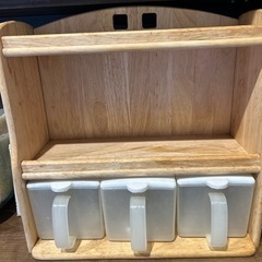 調味料ラック　木製の画像