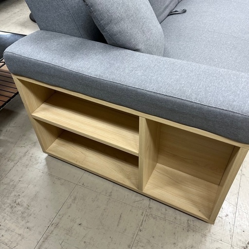 J3243 MODERN DECO モダンデコ  massimo  2人掛けソファ ソファベッド カウチソファ オットマン付 新品参考
