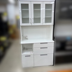 J3244 良品 NITORI ニトリ ダリア DAHLIA-100KB-WH 食器棚 キッチン