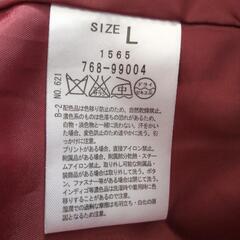 レディースコート　赤系　Lサイズの画像