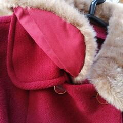 レディースコート　赤系　Lサイズの画像