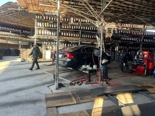 205/55/16 スタッドレス4本タイヤ+交換、愛知県大府市、無休