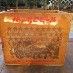 2.サッポロビール　木箱　昭和レトロの画像