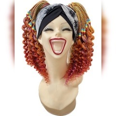 【新品】#CPOD4　カーリーポニーテール　ヘアゴム　三つ編み　エクステの画像