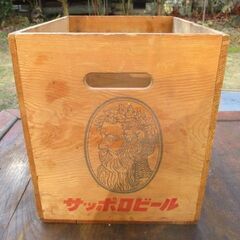 3.サッポロビール　木箱　昭和レトロの画像