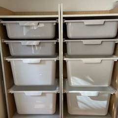 お値下げしました！カラーボックス　収納ボックス付き【お取引先決定】