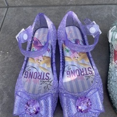 キッズキラキラ　プリンセスサンダル　バースデー　サイズ17.0cm ラプンツェルの画像